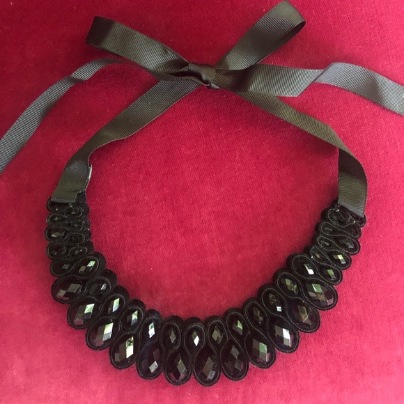 Artisan Black Beaded Necklace - Picture 1 of 5